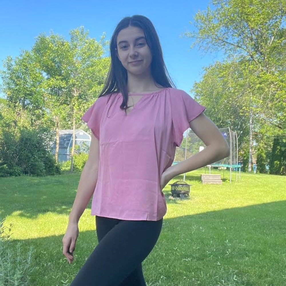 Pink blouse